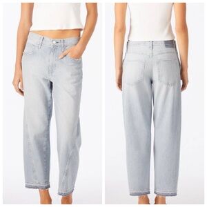 AMO Maria baggy jeans Size 25 Barrel jeans Loose Relaxed jeans Light Wash stripe